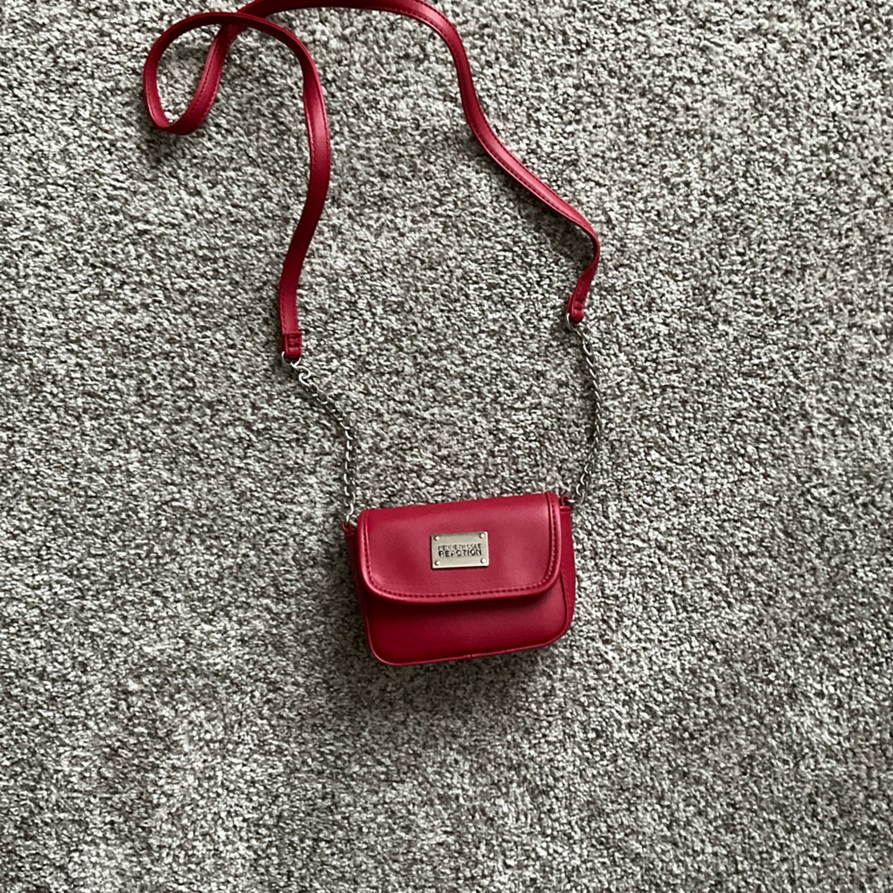 Red Kenneth Cole reaction mini purse